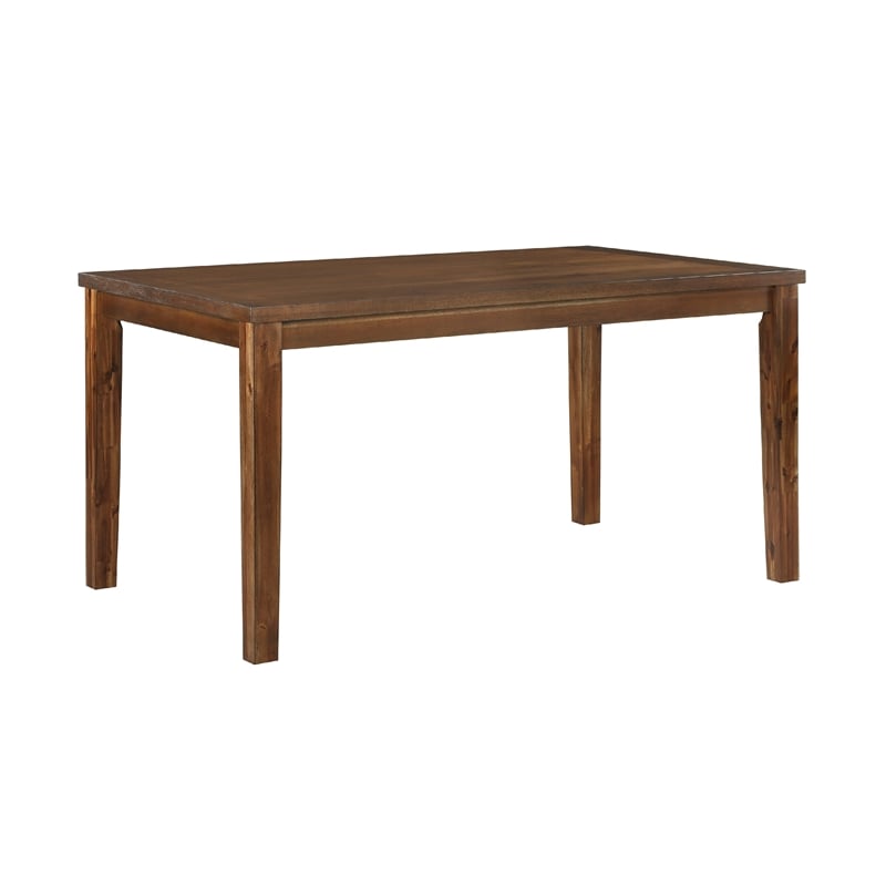 Penny 7pc Dinette Set- Table and 6 Beige Dining Chairs- Cherry Wood