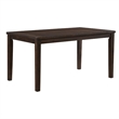 Cherie 7pc Dinette Set- Table and 6 X Back Dining Chairs- Brown