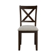 Cherie 7pc Dinette Set- Table and 6 X Back Dining Chairs- Brown