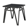 Howie 3pc Coffee and End Table Set- Black Sintered Stone- Bronze