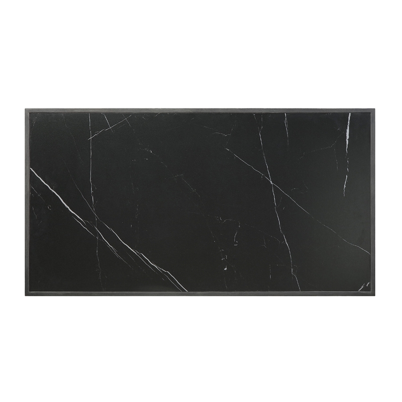 Howie 3pc Coffee and End Table Set- Black Sintered Stone- Bronze