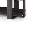 Birz 3pc Coffee and Side End Table Set- Beige Wood Top- Gray Base