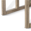 Rena 3 Piece Nesting Accent Table Set - Geometric Frame - Solid Mahogany Wood
