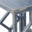 Rena 3 Piece Nesting Accent Table Set- Slatted- Rustic Blue Mahogany
