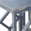 Rena 3 Piece Nesting Accent Table Set- Slatted- Rustic Blue Mahogany