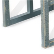 Rena 3 Piece Nesting Accent Table Set- Slatted- Rustic Green Mahogany