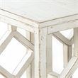 Rena 3 Piece Nesting Accent Table Set- Slatted- Rustic White Mahogany