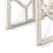 Rena 3 Piece Nesting Accent Table Set- Slatted- Rustic White Mahogany