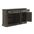 Koa 66 Inch Sideboard Server Console- 2 Beveled Drawers- Driftwood Brown