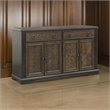 Tom 66 Inch Sideboard Server Cabinet- 2 Drawers- Inner Shelves- Brown Wood