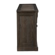 Vill 73 Inch Sideboard Buffet Server- 2 Double Door Cabinets- Brown Wood