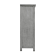 Daisy Wardrobe Chest- Gray Mango Veneer- 8 Drawers- Bronze Metal Knobs