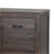 Cacia Sideboard Buffet Console- 3 Drawers and 2 Cabinets- Dark Brown