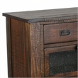Flint Sideboard Buffet Console- 2 Doors- 3 Drawer- Shelf- Rustic Brown