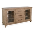 Anva Sideboard Buffet Console- 2 Doors- 3 Drawers- 65 Inch Brown Wood