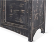 Rena Sideboard Buffet Console- 4 Doors- 5 Drawers- 59 Inch Black Wood