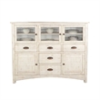 Rena Sideboard Buffet Console- 5 Doors- 5 Drawers- 59 Inch White Wood