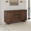 Bloi Sideboard Buffet Console- 60 Inch- 3 Drawers 2 Cabinets- Brown