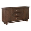 Bloi Sideboard Buffet Console- 60 Inch- 3 Drawers 2 Cabinets- Brown