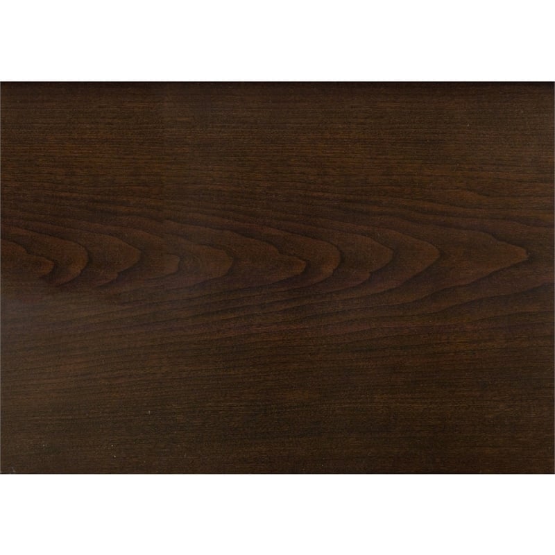 Orom Curved Sideboard Buffet Server- 4 Doors Cherry Brown- 66 Inch