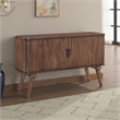 Manny Sideboard Buffet Console- 2 Drawers- Shelves and Doors- Brown