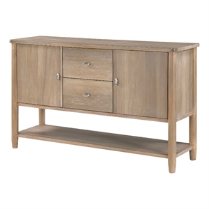 Rinie Sideboard Buffet Console- 2 Drawer and Cabinets- Brown