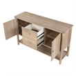 Rinie Sideboard Buffet Console- 2 Drawer and Cabinets- Brown