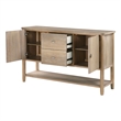 Rinie Sideboard Buffet Console- 2 Drawer and Cabinets- Brown