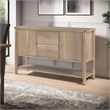 Rinie Sideboard Buffet Console- 2 Drawer and Cabinets- Brown
