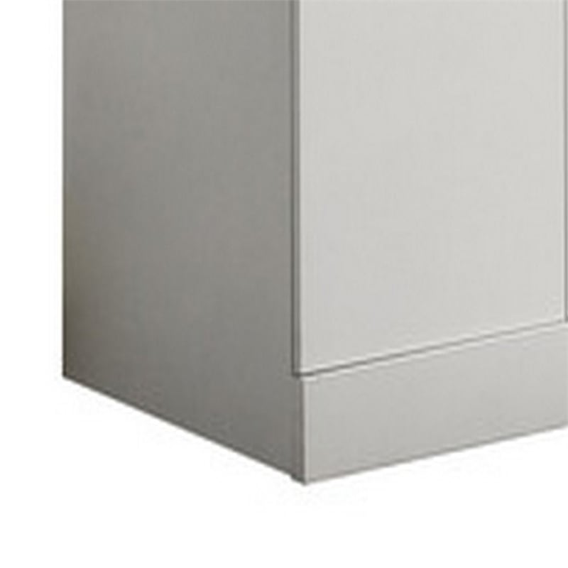 Cae 72 Inch Cabinet Armoire with Shelf- Hanging Rod- Double Door- White