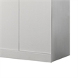 Clan 72 Inch Wardrobe Cabinet Armoire with Shelf-  Hanging Rod- White Wood