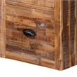 Havi File Cabinet- 3 Drawers- Black Cup Handles- Rustic Light Brown
