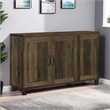 Elia Shoe Cabinet with 3 Doors and 6 Shelves- Dusty Oak Brown 45 Inch