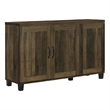 Elia Shoe Cabinet with 3 Doors and 6 Shelves- Dusty Oak Brown 45 Inch