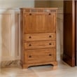 Murphy Desk Armoire Cabinet- 3 Drawer File Storage- Brown 53 Inch