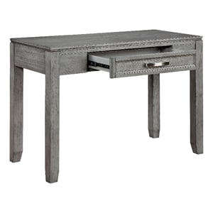 Thiem Writing Laptop Desk- 1 Drawer- Gray Wood Veneer- 42 Inch