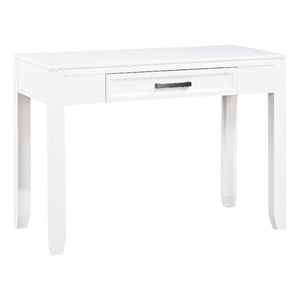 Thiem Writing Laptop Desk- 1 Drawer- White Veneer- 42 Inch