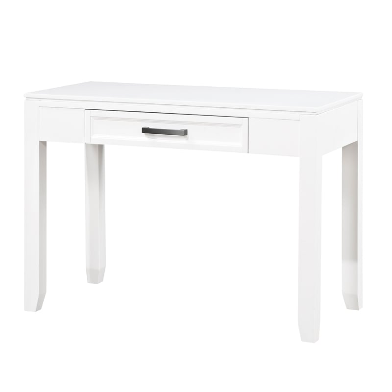 Thiem Writing Laptop Desk- 1 Drawer- White Veneer- 42 Inch
