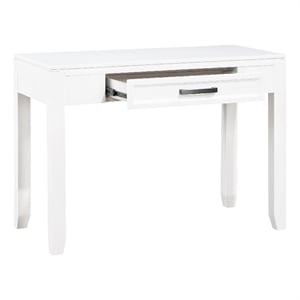 Thiem Writing Laptop Desk- 1 Drawer- White Veneer- 42 Inch