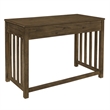 Belinda Writing Computer Desk- 2 Drawers- Rustic Brown Veneer- 44 Inch