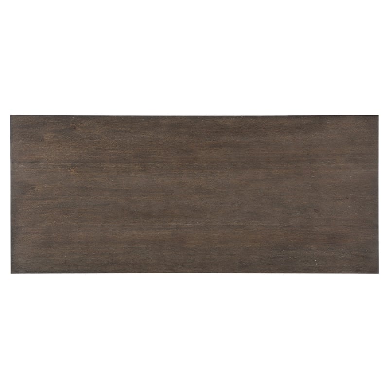 Luon Writing Desk- Traditional Classy Dark Oak Brown Veneer-  60 Inch