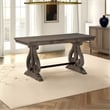 Luon Writing Desk- Traditional Classy Dark Oak Brown Veneer-  60 Inch