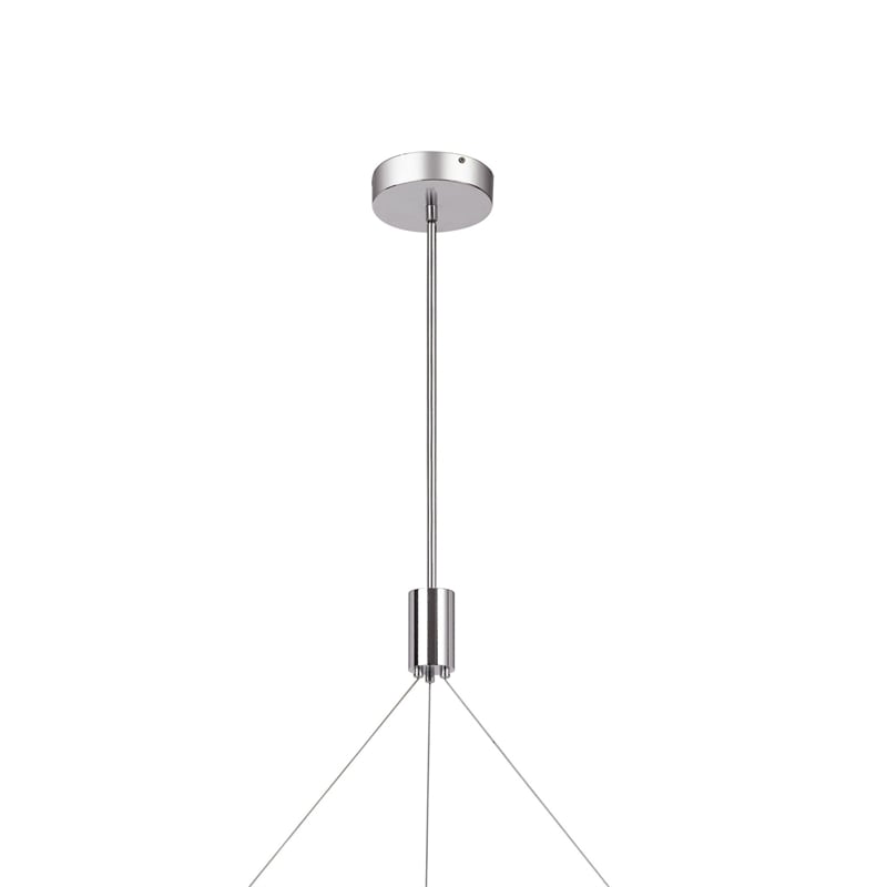 Erbo 11 Inch Pendant Light Fixture-Dimmable LED-Pine Wood and Chrome