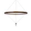 Erbo 11 Inch Pendant Light Fixture-Dimmable LED-Pine Wood and Chrome