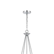 Wehy 30 Inch Chandelier w Canopy-Chrome Metal-Candelabra Design
