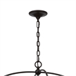 Acia 26 Inch Chandelier-Classic Round Organza Shade Wood-Metal