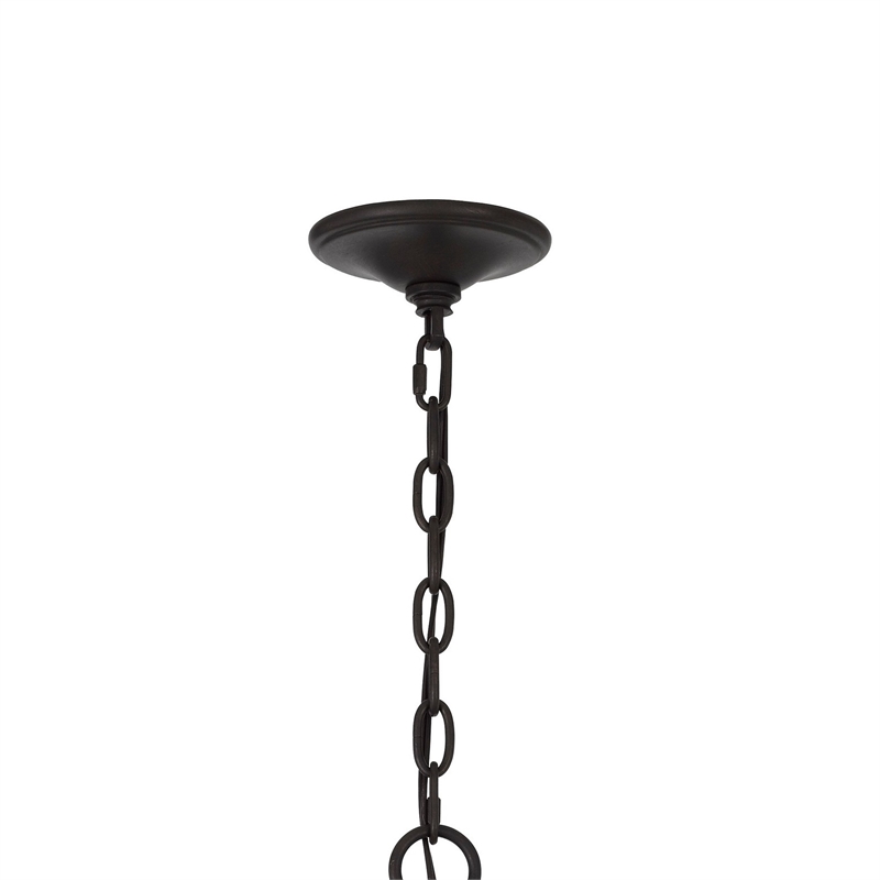 Acia 24 Inch Chandelier-Square Organza Shade-Wood-Metal