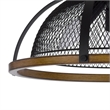 Monty 16 Inch Semi Flush Ceiling Mount Light Fixture-Black Mesh Shade