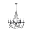 Tura 30 Inch Chandelier-Classic Chrome Beaded Candelabra Design