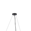 Sena 36 Inch Chandelier-Sputnik Style w Canopy-Charcoal Gray Metal